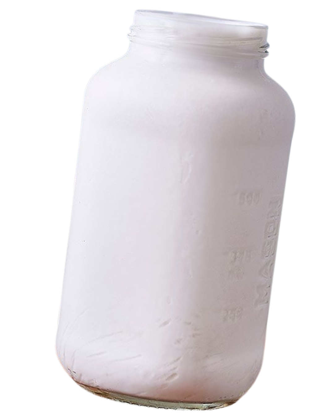 Frasco de yogurt de coco